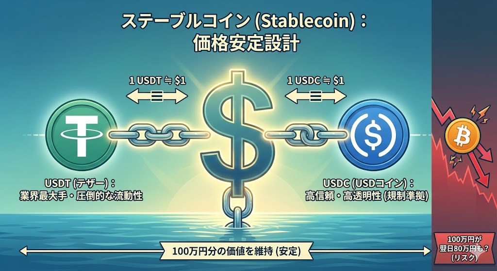 ステーブルコイン 仕組み 米ドル 連動