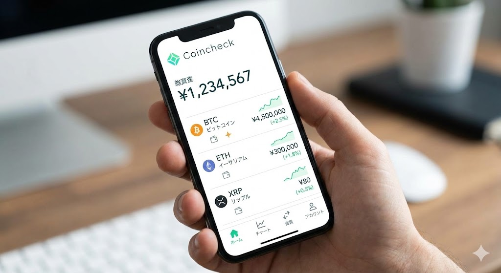 Coincheck 貸暗号資産サービス 画面